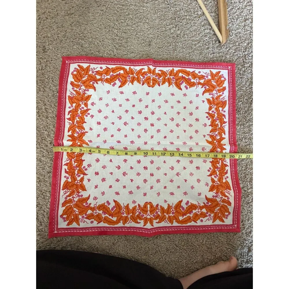 Vintage Williams Sonoma Napkins Floral Boho Set of 8